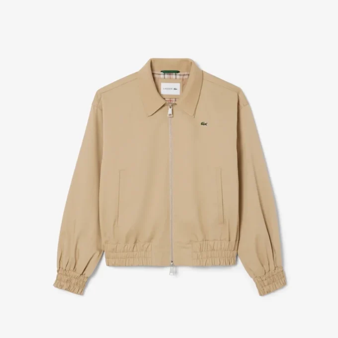 Damen-Stretchjacke mit doppeltem Kragen Damen-Stretchjacke mit doppeltem Kragen
