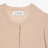 Damen-Strickjacke aus Merinowolle mit Rippstrick Damen-Strickjacke aus Merinowolle mit Rippstrick