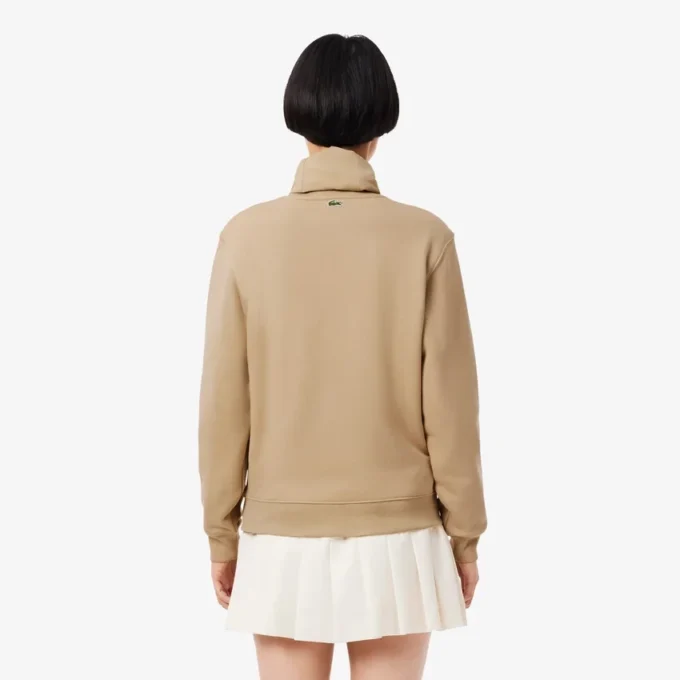 Damen-Sweatshirt aus Baumwolle mit geprägtem Logo Damen-Sweatshirt aus Baumwolle mit geprägtem Logo