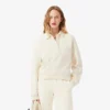 Damen-Sweatshirt mit Poloshirt-Kragen Damen-Sweatshirt mit Poloshirt-Kragen