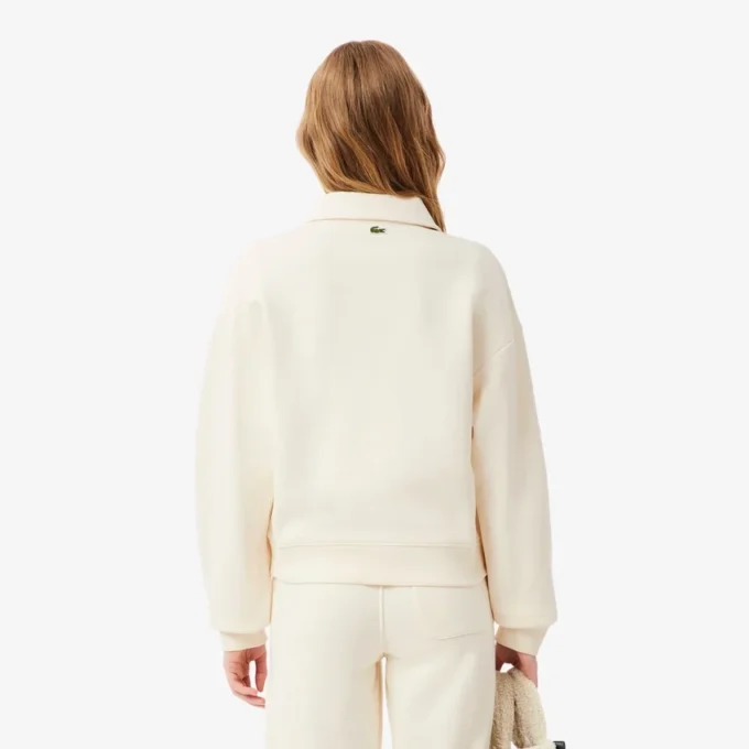 Damen-Sweatshirt mit Poloshirt-Kragen Damen-Sweatshirt mit Poloshirt-Kragen