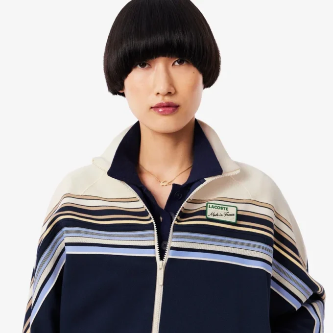 Damen-Sweatshirt mit Reißverschluss, hergestellt in Frankreich Damen-Sweatshirt mit Reißverschluss, hergestellt in Frankreich