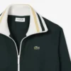 Damen-Sweatshirt mit Reißverschluss und Streifenakzenten Damen-Sweatshirt mit Reißverschluss und Streifenakzenten