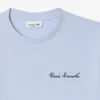 Damen-T-Shirt aus Baumwolle mit Markenlogo in lockerer Passform Damen-T-Shirt aus Baumwolle mit Markenlogo in lockerer Passform