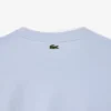 Damen-T-Shirt aus Baumwolle mit Markenlogo in lockerer Passform Damen-T-Shirt aus Baumwolle mit Markenlogo in lockerer Passform
