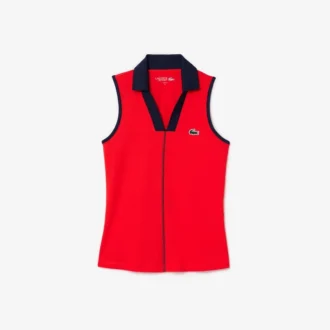 Damen-Tennis-Poloshirt mit schmaler Passform und Ultra Dry-Technologie Damen-Tennis-Poloshirt mit schmaler Passform und Ultra Dry-Technologie