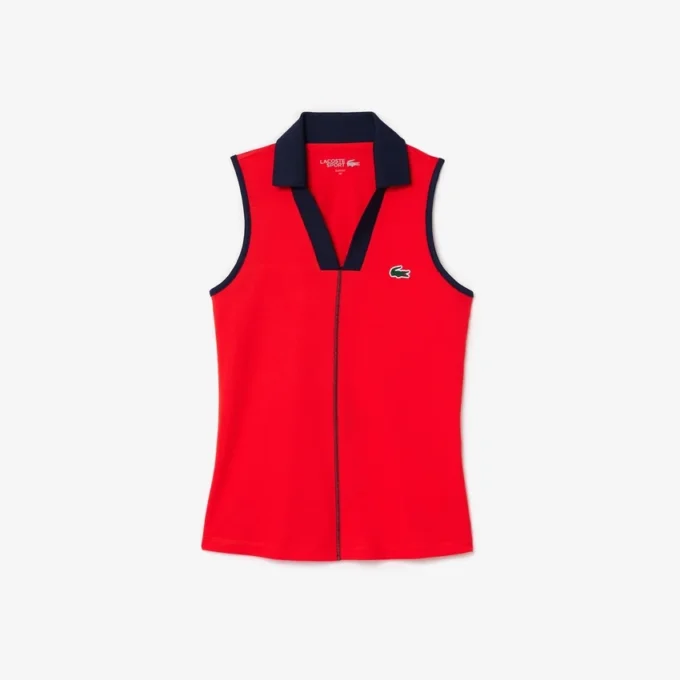 Damen-Tennis-Poloshirt mit schmaler Passform und Ultra Dry-Technologie Damen-Tennis-Poloshirt mit schmaler Passform und Ultra Dry-Technologie
