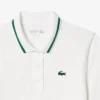 Damen-Tennis-Poloshirt mit UV-Schutz und gestreiftem Kragen Damen-Tennis-Poloshirt mit UV-Schutz und gestreiftem Kragen