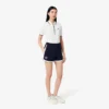 Damen-Tennis-Shorts aus Stretch-Piqué im Heritage-Stil Damen-Tennis-Shorts aus Stretch-Piqué im Heritage-Stil