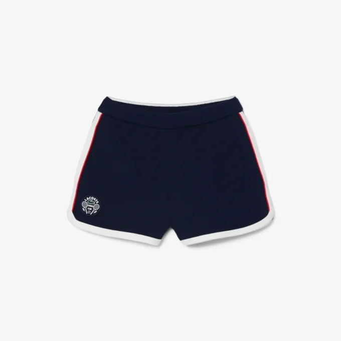 Damen-Tennis-Shorts aus Stretch-Piqué im Heritage-Stil Damen-Tennis-Shorts aus Stretch-Piqué im Heritage-Stil