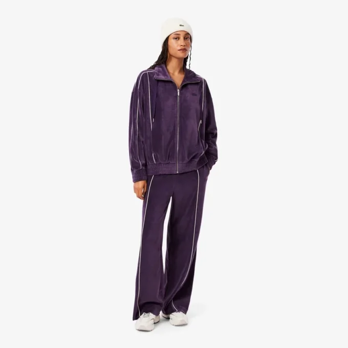 Damen-Velours-Jogginghose mit Zierakzenten Damen-Velours-Jogginghose mit Zierakzenten