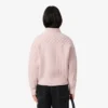 Damen-Wollpullover mit Patchwork-Effekt und hohem Kragen Damen-Wollpullover mit Patchwork-Effekt und hohem Kragen