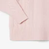 Damen-Wollpullover mit Patchwork-Effekt und hohem Kragen Damen-Wollpullover mit Patchwork-Effekt und hohem Kragen
