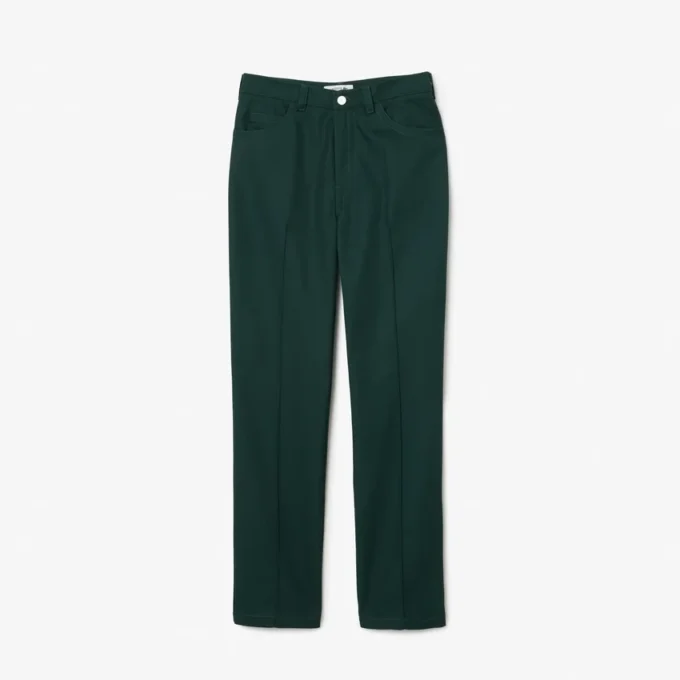 Damenhose mit geradem Schnitt und Ziernähten Damenhose mit geradem Schnitt und Ziernähten