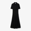 Damenkleid mit Polo-Kragen aus flauschigem Rippstrick Damenkleid mit Polo-Kragen aus flauschigem Rippstrick