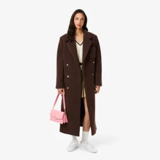 Doppelreihiger Wollmantel für Damen