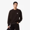 Double-Face-Piqué-Sweatshirt mit Emblem Double-Face-Piqué-Sweatshirt mit Emblem