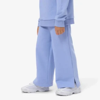 Fleece-Jogginghose für Mädchen mit ausgestelltem Bein Fleece-Jogginghose für Mädchen mit ausgestelltem Bein