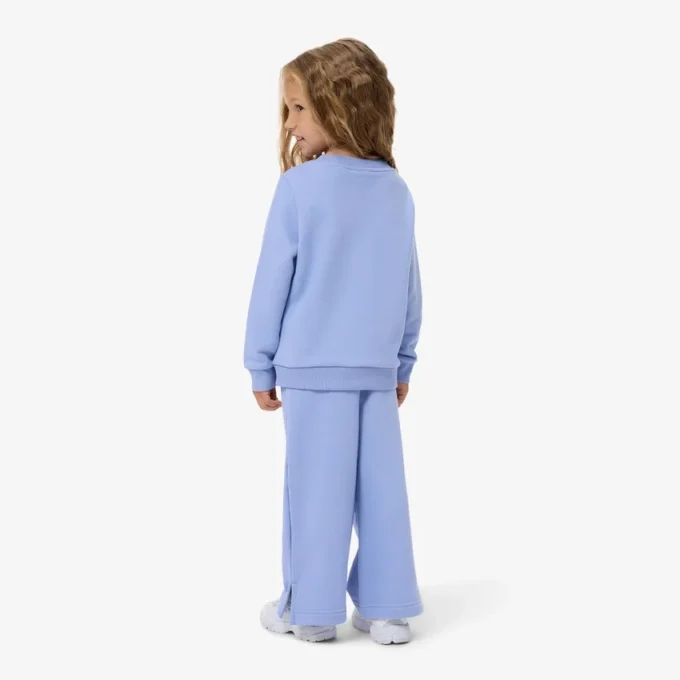 Fleece-Jogginghose für Mädchen mit ausgestelltem Bein Fleece-Jogginghose für Mädchen mit ausgestelltem Bein