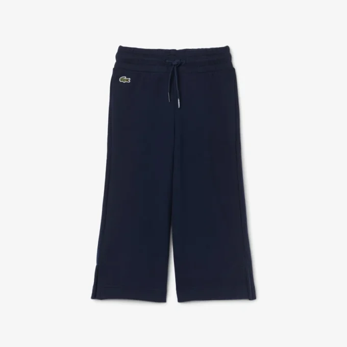 Fleece-Jogginghose für Mädchen mit ausgestelltem Bein Fleece-Jogginghose für Mädchen mit ausgestelltem Bein