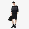 Fleece-Shorts mit Colorblock-Design in Regular-Fit Fleece-Shorts mit Colorblock-Design in Regular-Fit