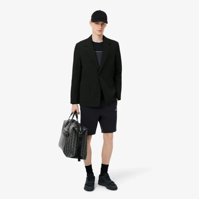 Fleece-Shorts mit Colorblock-Design in Regular-Fit Fleece-Shorts mit Colorblock-Design in Regular-Fit