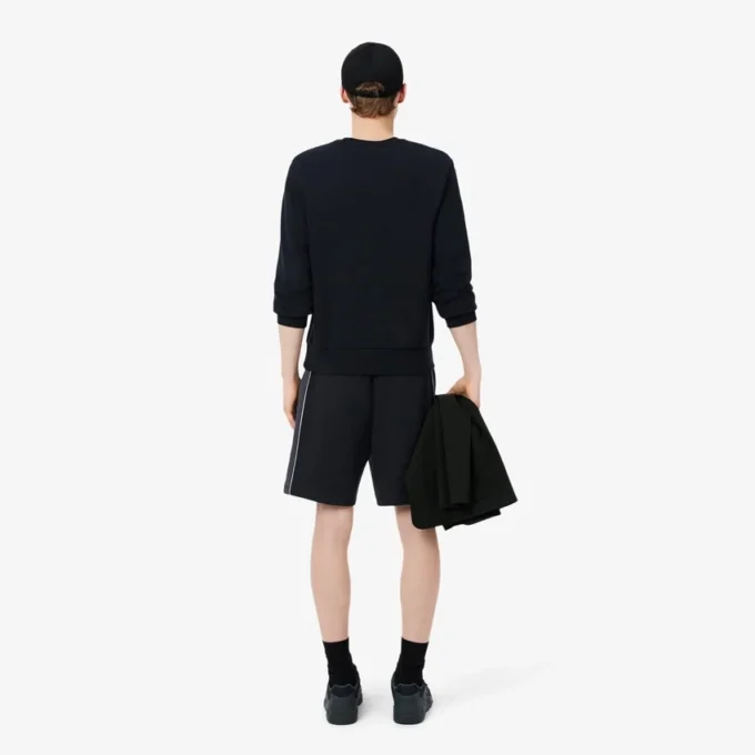 Fleece-Shorts mit Colorblock-Design in Regular-Fit Fleece-Shorts mit Colorblock-Design in Regular-Fit