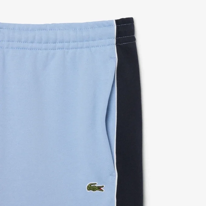 Fleece-Shorts mit Colorblock-Design in Regular-Fit Fleece-Shorts mit Colorblock-Design in Regular-Fit