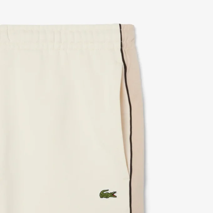 Fleece-Shorts mit Colorblock-Design in Regular-Fit Fleece-Shorts mit Colorblock-Design in Regular-Fit