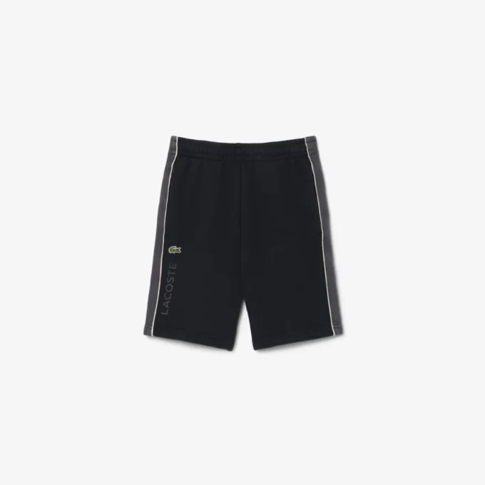 Fleece-Shorts mit Farbblock-Design Fleece-Shorts mit Farbblock-Design