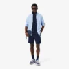 Fleece-Shorts mit Logo-Streifen in Regular Fit Fleece-Shorts mit Logo-Streifen in Regular Fit