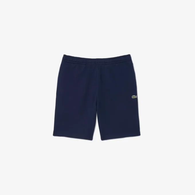 Fleece-Shorts mit Logo-Streifen in Regular Fit Fleece-Shorts mit Logo-Streifen in Regular Fit