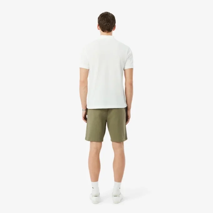 Fleece-Shorts mit Logo-Streifen in regulärer Passform Fleece-Shorts mit Logo-Streifen in regulärer Passform