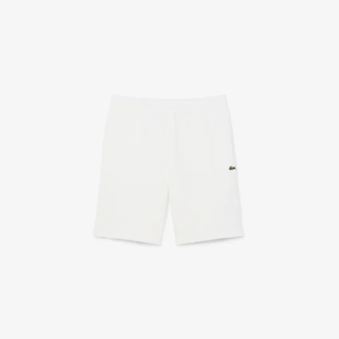 Fleece-Shorts mit Logo-Streifen in regulärer Passform Fleece-Shorts mit Logo-Streifen in regulärer Passform