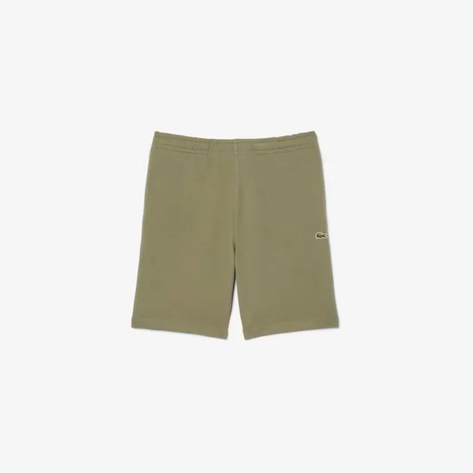 Fleece-Shorts mit Logo-Streifen in regulärer Passform Fleece-Shorts mit Logo-Streifen in regulärer Passform