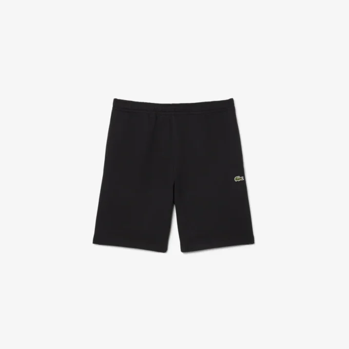 Fleece-Shorts mit Logo-Streifen in regulärer Passform Fleece-Shorts mit Logo-Streifen in regulärer Passform