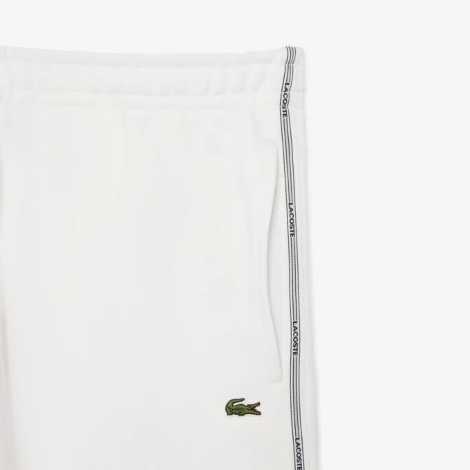 Fleece-Shorts mit Logo-Streifen in regulärer Passform Fleece-Shorts mit Logo-Streifen in regulärer Passform