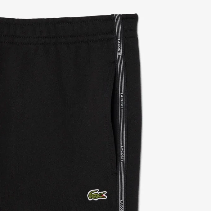Fleece-Shorts mit Logo-Streifen in regulärer Passform Fleece-Shorts mit Logo-Streifen in regulärer Passform
