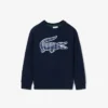 Fleece-Sweatshirt für Jungen mit Monogramm-Print Fleece-Sweatshirt für Jungen mit Monogramm-Print