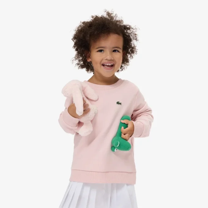 Fleece-Sweatshirt mit Rundhalsausschnitt für Kinder Fleece-Sweatshirt mit Rundhalsausschnitt für Kinder