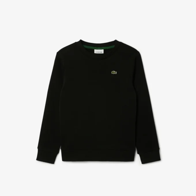 Fleece-Sweatshirt mit Rundhalsausschnitt für Mädchen Fleece-Sweatshirt mit Rundhalsausschnitt für Mädchen
