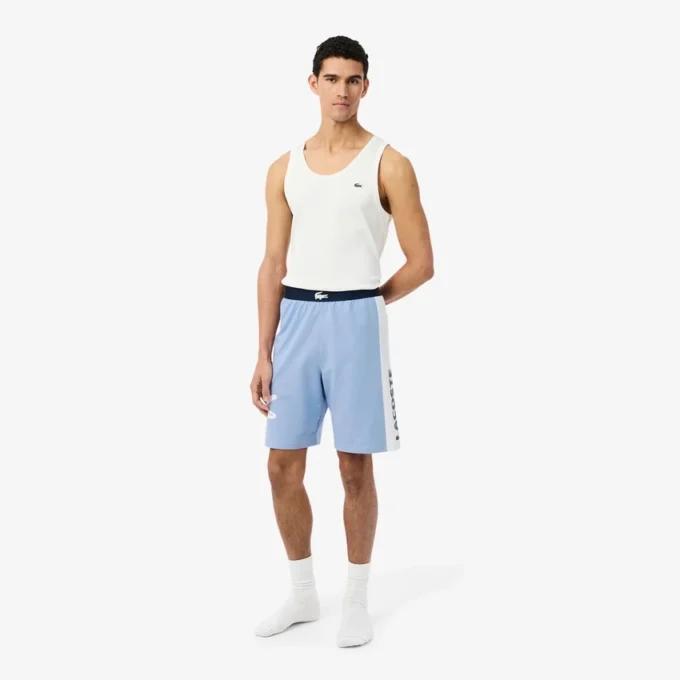 Gerad geschnittene Fleece-Loungewear-Shorts Gerad geschnittene Fleece-Loungewear-Shorts