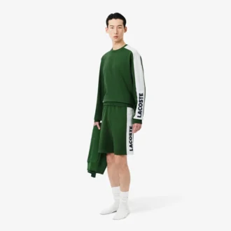 Gerad geschnittene Fleece-Loungewear-Shorts