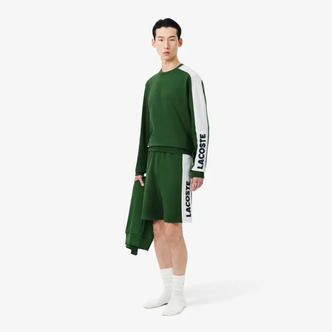 Gerad geschnittene Fleece-Loungewear-Shorts Gerad geschnittene Fleece-Loungewear-Shorts