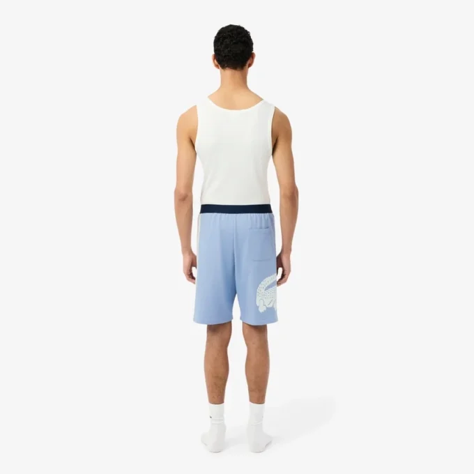 Gerad geschnittene Fleece-Loungewear-Shorts Gerad geschnittene Fleece-Loungewear-Shorts