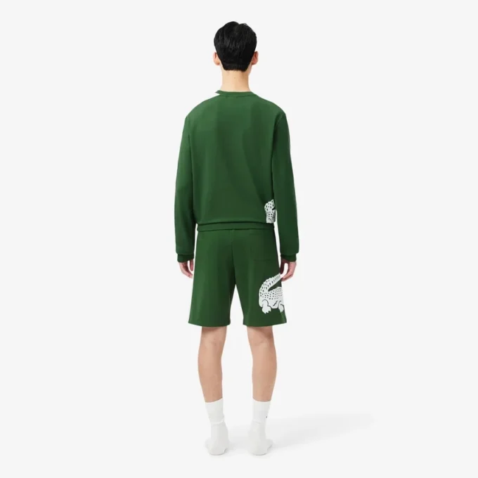 Gerad geschnittene Fleece-Loungewear-Shorts Gerad geschnittene Fleece-Loungewear-Shorts