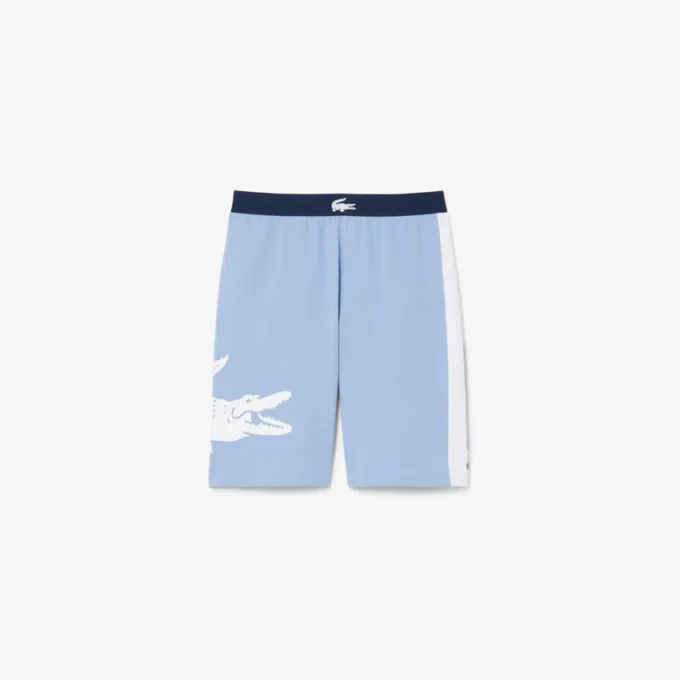 Gerad geschnittene Fleece-Loungewear-Shorts Gerad geschnittene Fleece-Loungewear-Shorts