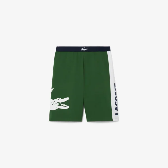 Gerad geschnittene Fleece-Loungewear-Shorts Gerad geschnittene Fleece-Loungewear-Shorts