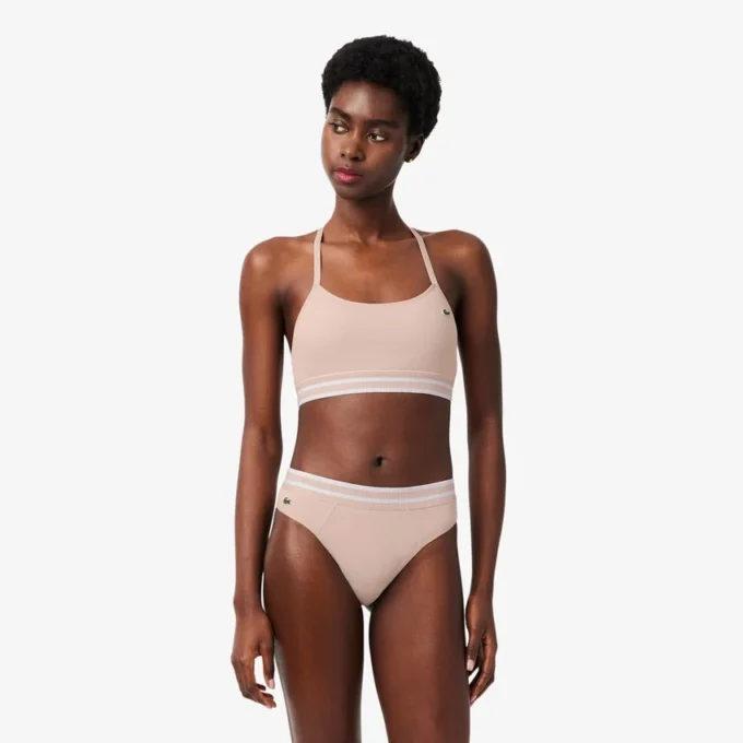 Gerippter Baumwoll-Bralette Gerippter Baumwoll-Bralette