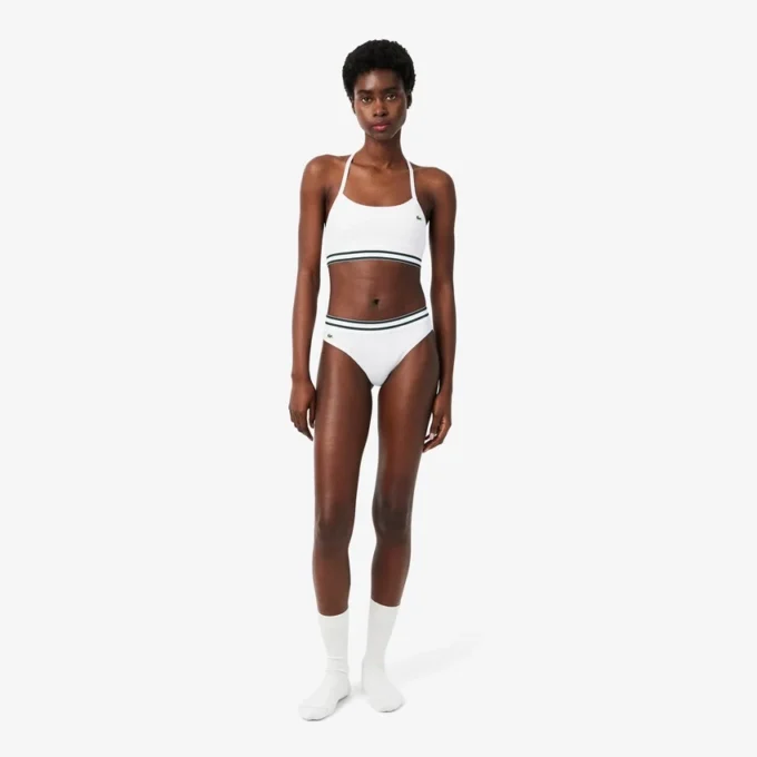 Gerippter Baumwoll-Bralette Gerippter Baumwoll-Bralette
